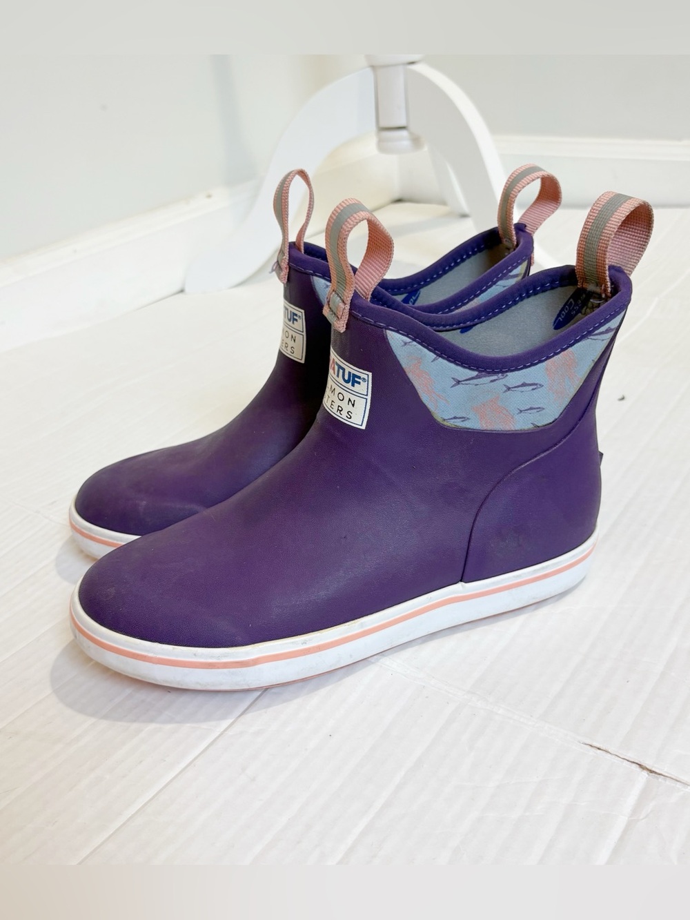 Xtratuf x Salmon Sisters Women's Chelsea Ankle Boots Jellyfish Rain Boots Size 7